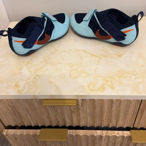 Nike SuperRep Blue,teal, orange indoor cycle shoe - Picture 3 of 4